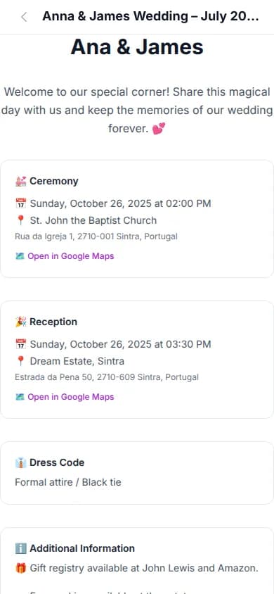 Event Info
